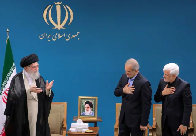دیدار پزشکیان و خامنه ای