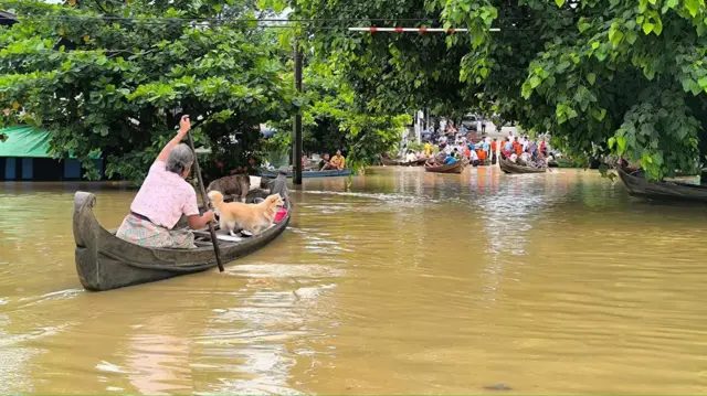 ဗန်းမော်မှာ ပြီးခဲ့တဲ့ဇူလိုင်လ ၄ ရက်တုန်းက ရေကြီးမှု 