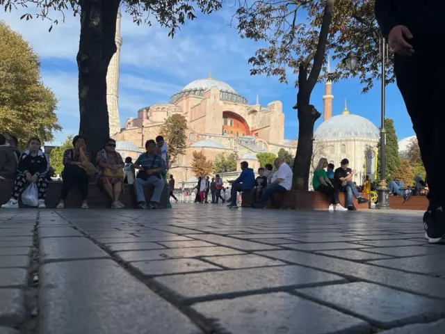 Түркиягы агылган туристтер арбын