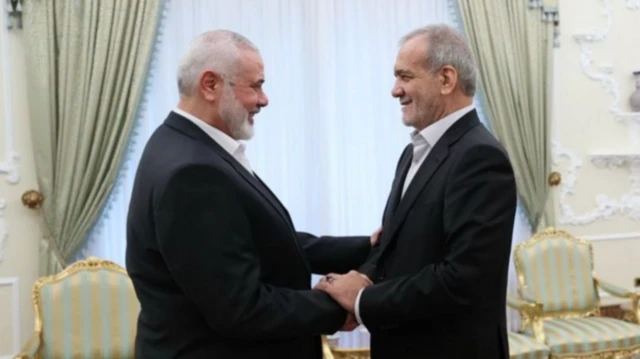 اسمعیل هنیه او مسعود پزشکیان