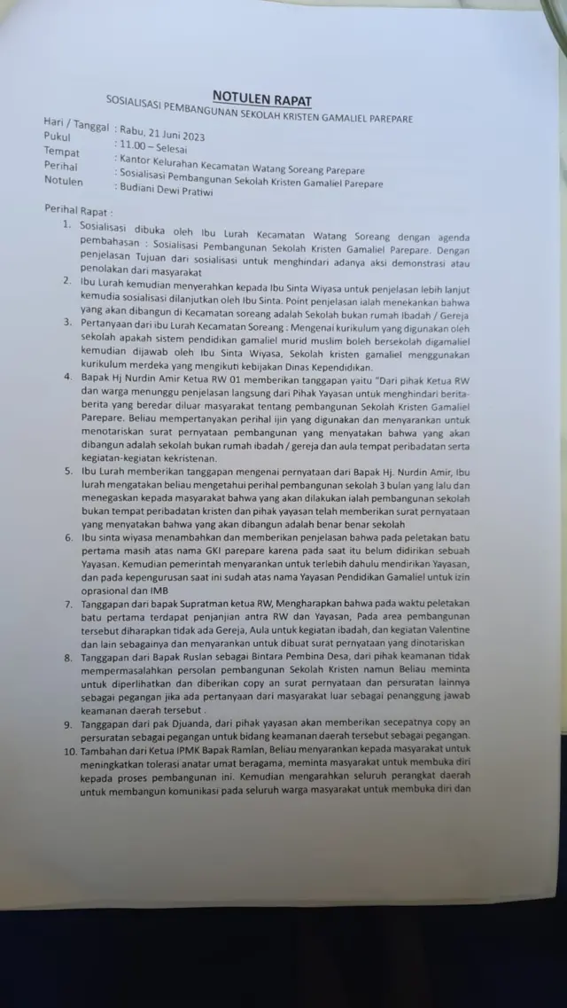 notulen rapat sosialisasi