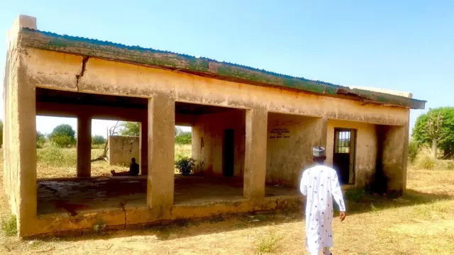 Healthcare facility building in Baita that has been abandoned for nine years.
