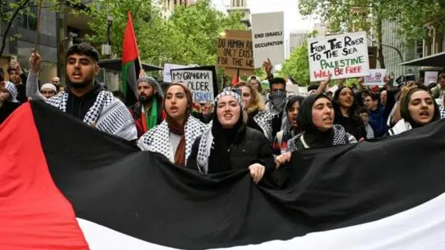 মেলবোর্নে ফিলিস্তিনের পক্ষে র‍্যালী