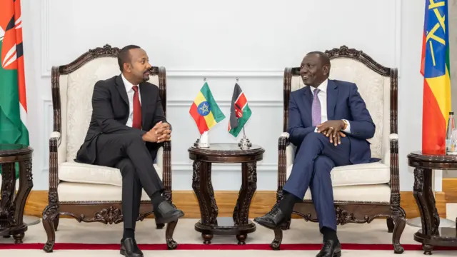 ጠቅላይ ሚኒስትር ዐቢይ አሕመድ እና ፕሬዝዳንት ዊሊያም ሩቶ