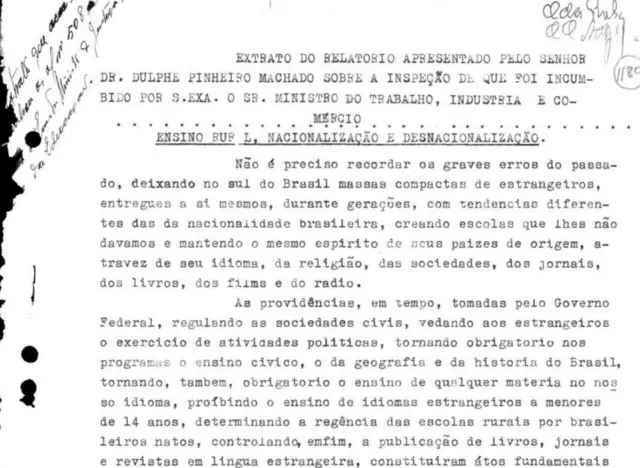 Documento mostra relatório