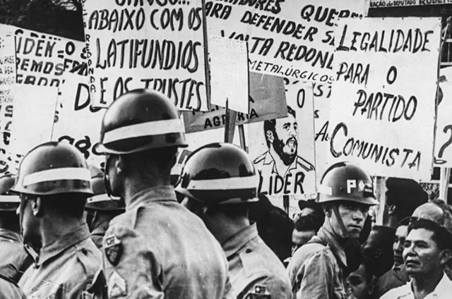 Protesto por reformas nos anos 50