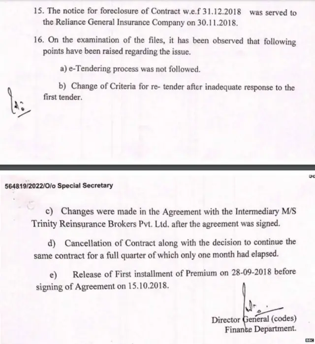 ఒప్పందం రద్దు చేస్తున్నట్లు లేఖ