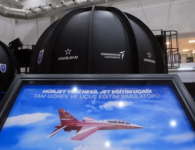 Hürjet'in Ankara'da tam görev ve uçuş eğitim simülatör sistemi. 25 Şubat 2026.