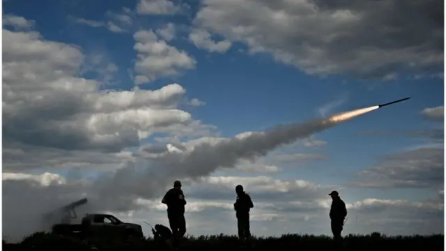 Missile ukrainien dans le ciel