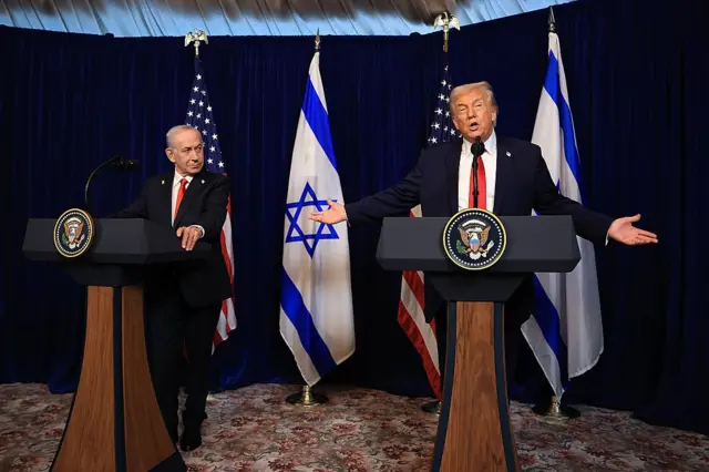 Amerikan Başkanı Donald Trump ve İsrail Başbakanı Benjamin Netanyahu
