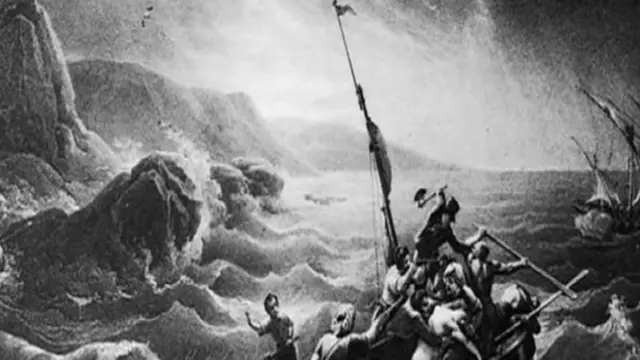 صورة تخيلية لقراصنة في عرض البحر