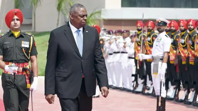 দিল্লি সফরে মার্কিন প্রতিরক্ষামন্ত্রী লয়েড অস্টিন। জুন ২০২৩