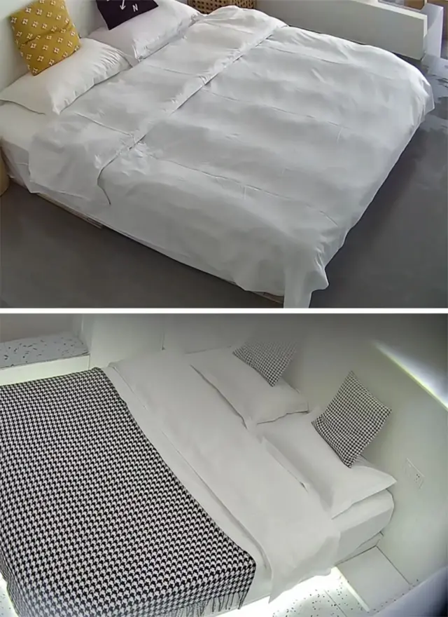 'spy-cam' ziri hejuru y'ibitanda bya hoteli zishobora kwerekana ikibiriraho amashusho y'abafashe icyumba bo batabizi