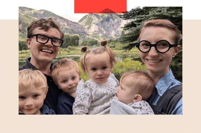 Malkolm va Simona Kollinz bolalari bilan