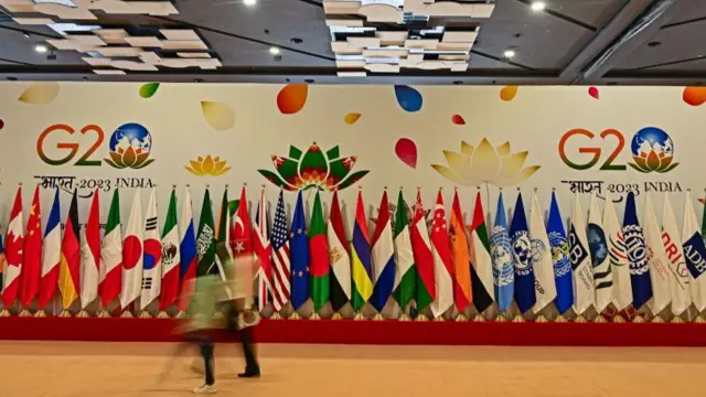 दिल्ली में जी-20 सम्मेलन की तैयारी.