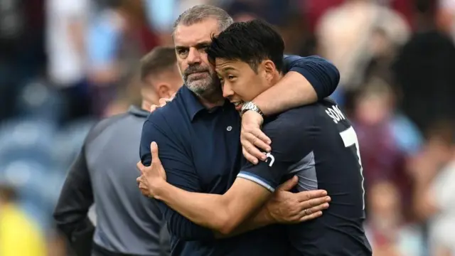 Ange Postecoglou and Son Heung-min