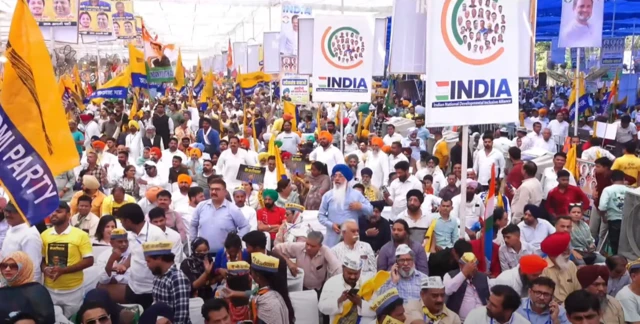 దిల్లీ రాంలీలా మైదానంలో ఇండియా కూటమి మెగా ర్యాలీ