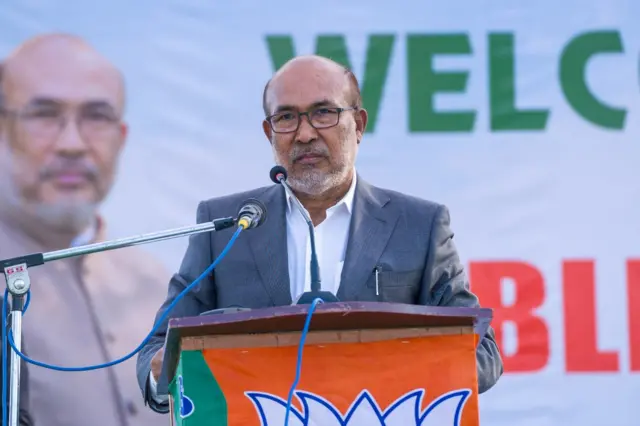 एन बीरेन सिंह ने 9 फरवरी को मणिपुर के मुख्यमंत्री पद से इस्तीफा दिया. 