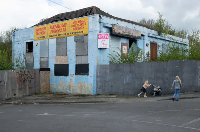 İngiltere'de Leeds'de yoksul bir mahalle