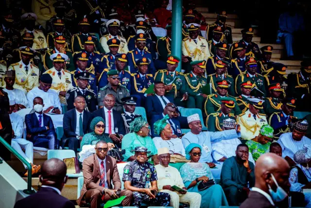 Section of dignitaries for Eagles square, Abuja