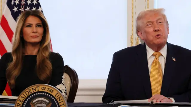 Melanija Tramp, prva dama Sjedinjenih Država i njen suprug Donald, predsednik SAD