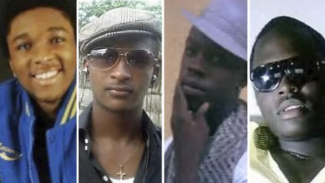 Ugonna Obuzor, Tekena Elkanah, Chiadika Biringa and Lloyd Toku (left to right) were in their late teens and early 20s