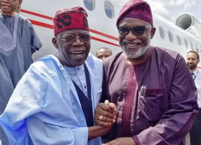 Bola Tinubu na Rotimi Akeredolu