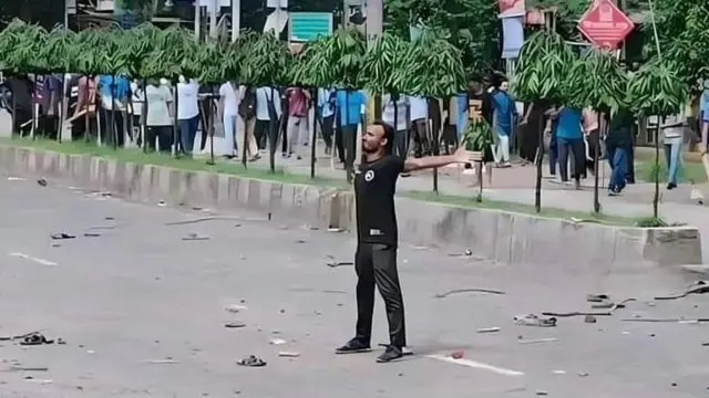 রংপুরের বেগম রোকেয়া বিশ্ববিদ্যালয়ের নিহত শিক্ষার্থী আবু সাঈদ।