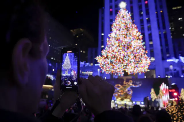 Jelka ispred Rokfeler centra u Njujorku