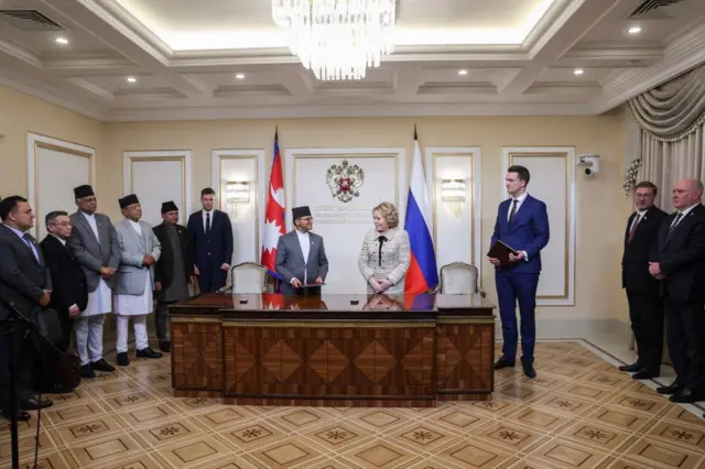 रुसी सभामुखसँग भेटवार्ता