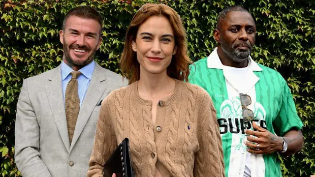 David Beckham, Alexa Chung e Idris Elba, vestidos para assistir ao torneio de tênis de Wimbledon