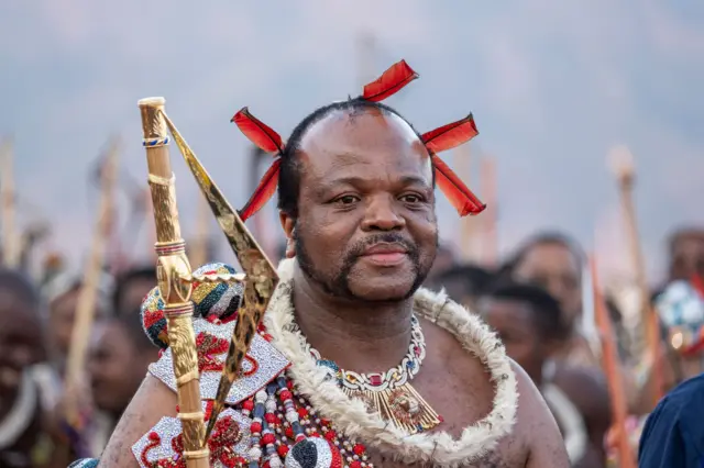 史瓦帝尼国王恩史瓦帝三世（King Mswati III）登基40周年，赖清德本来将出席庆祝仪式。
