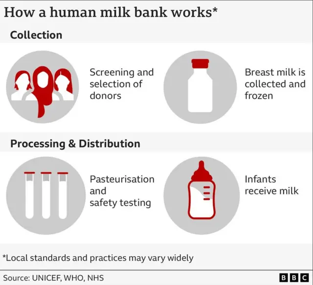 Aworan ti BBC fi ṣalaye ilana ipese omi ọyan