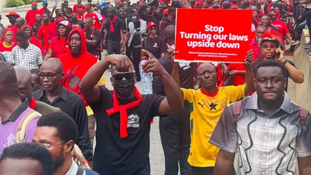 Ghanaian protesters
