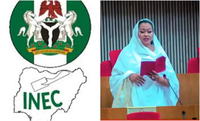 Sịnetọ Natasha Akpoti-Uduaghan na-anọchiteanya Kogi Central n'ụlọomeiwu Sịnetị