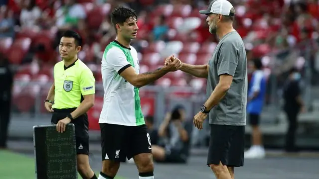 دومینیک سوبوسلای به دلیل مصدومیت قوزک نتوانست چند روزی در تمرینات پیش فصل لیورپول شرکت کند