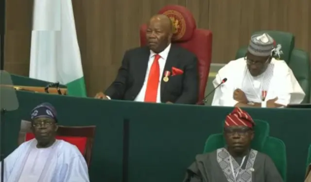 Onyeisiala Bola Tinubu gwara ndị Naịjirịa okwu n'ọgbakọ ụlọomeiwu Sineti na ụlọomeiwu nta nke e kesara n'onyonyoo TV