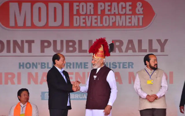  নেইফিউ রিও ও প্রধানমন্ত্রী মোদী