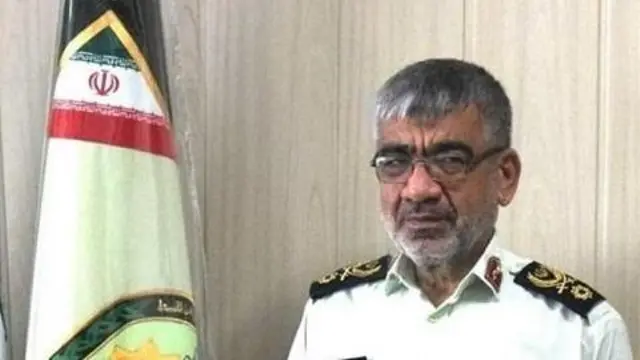 غلامرضا رضائیان با لباس سفید نظامی