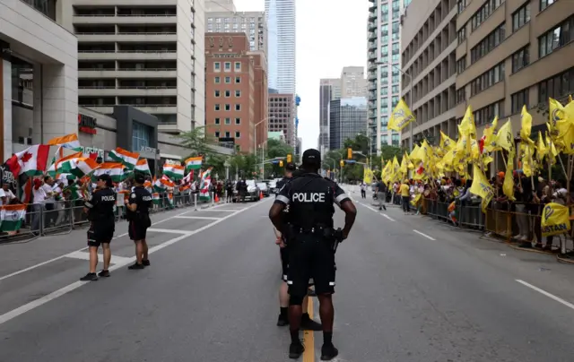 Pro and anti India taking place in Canada