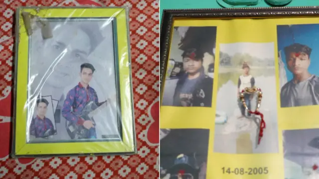 अशफ़ाक़ हुसैन और नितिन पासवान की तस्वीर.