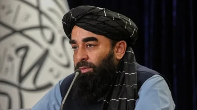 ਅਫ਼ਗਾਨਿਸਤਾਨ ਦੀ ਤਾਲਿਬਾਨ ਸਰਕਾਰ ਦੇ ਬੁਲਾਰੇ ਜ਼ਬੀਹੁੱਲਾਹ ਮੁਜਾਹਿਦ