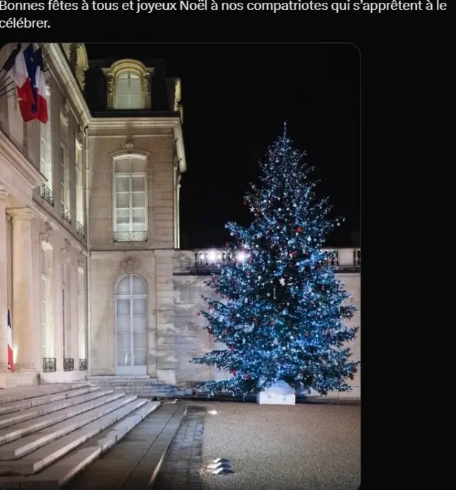 President Macron Christmas wishes