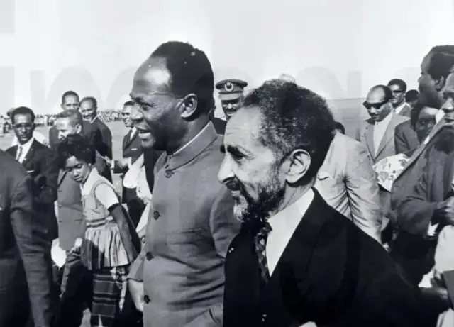 ቀዳማዊ አጼ ኃይለ ስላሴ እና የጋናው የነጻነት ታጋይ ክዋሜ ንክሩማህ 