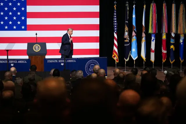 Дональд Трамп під час виступу