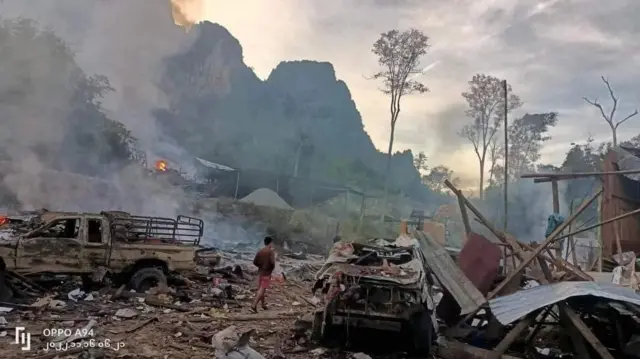 air-strike, Karen state