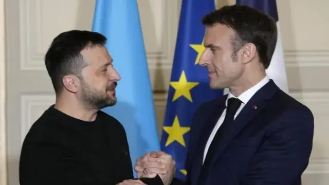 Zelensky and Macron