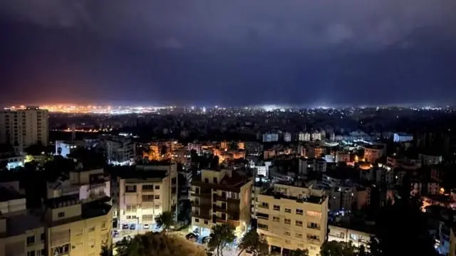 Vista aérea de Beirut tras comenzar el alto el fuego