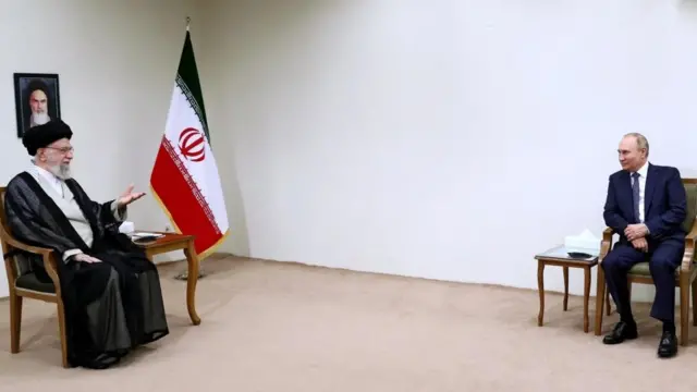 Iran's Supreme Leader Ali Khamenei backed up the Russian leader's justification for invading Ukraine