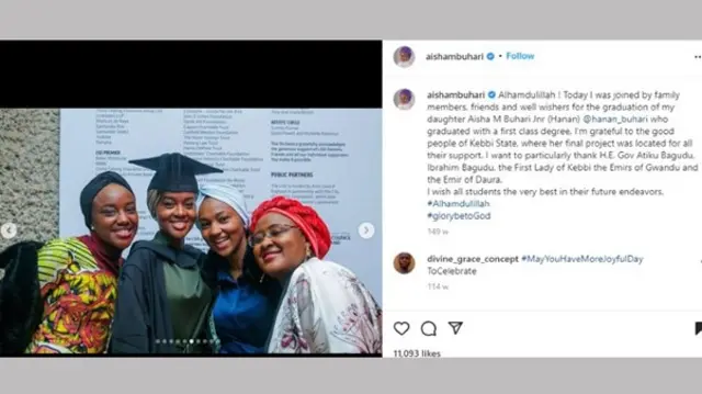Aisha Buhari da 'yarta 